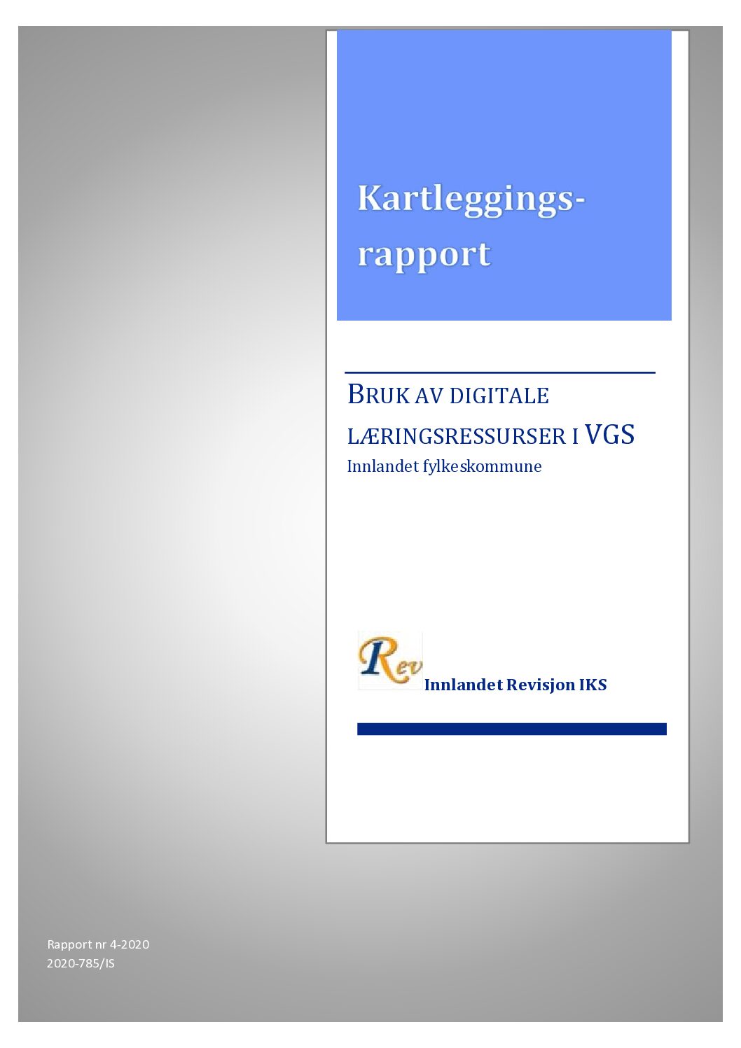 Bruk av digitale læringsressurser i VGS