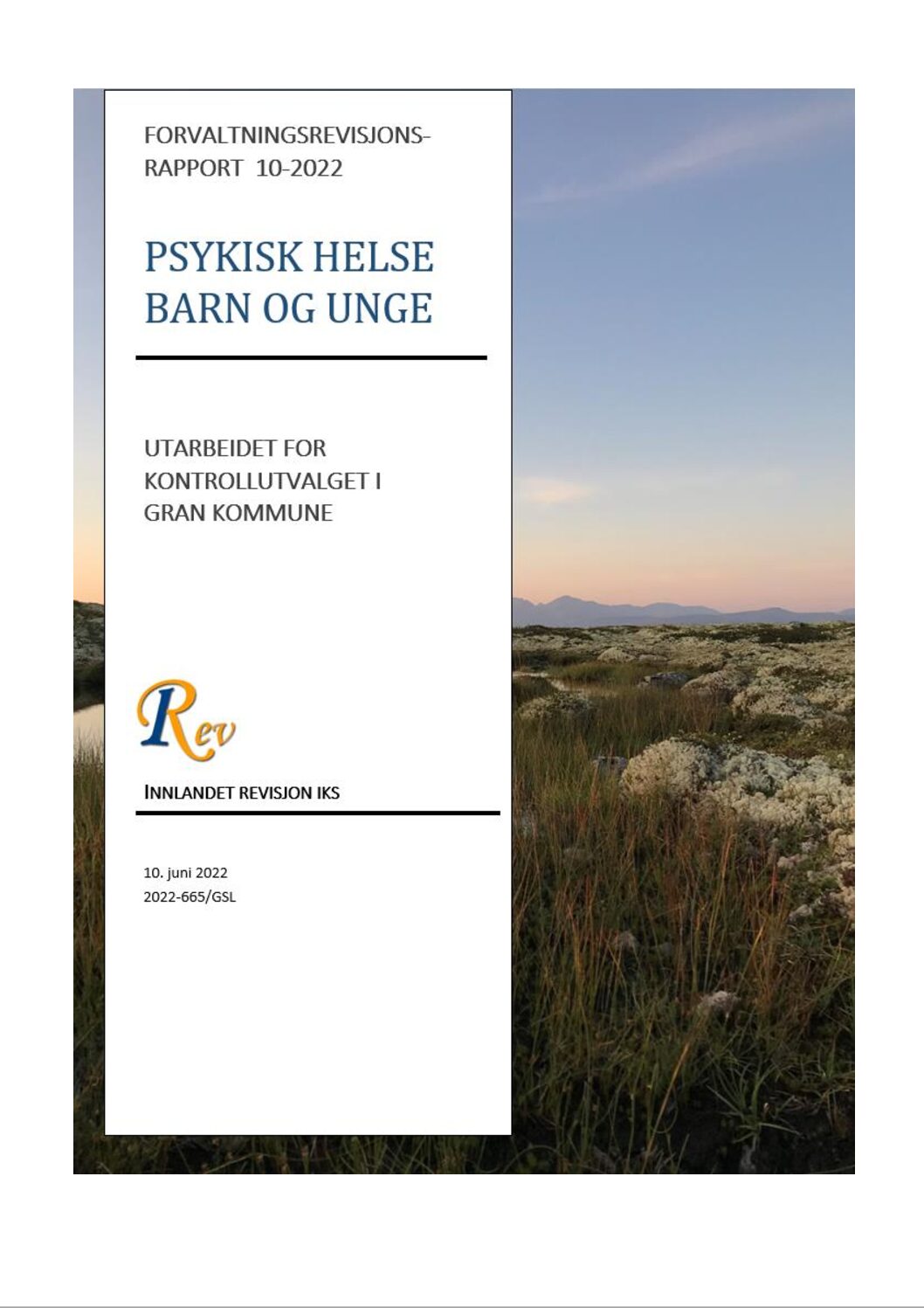 Psykisk helse barn og unge
