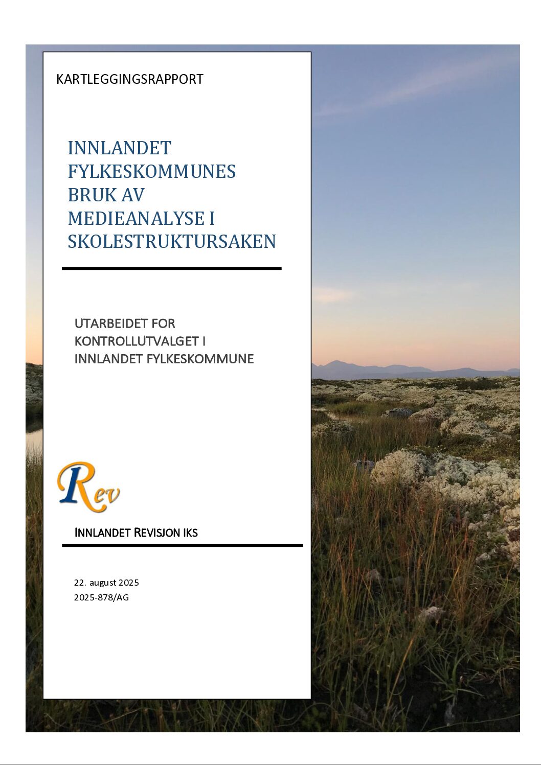 Innlandes fylkeskommune bruk av medieanalyse i skolestruktursaken