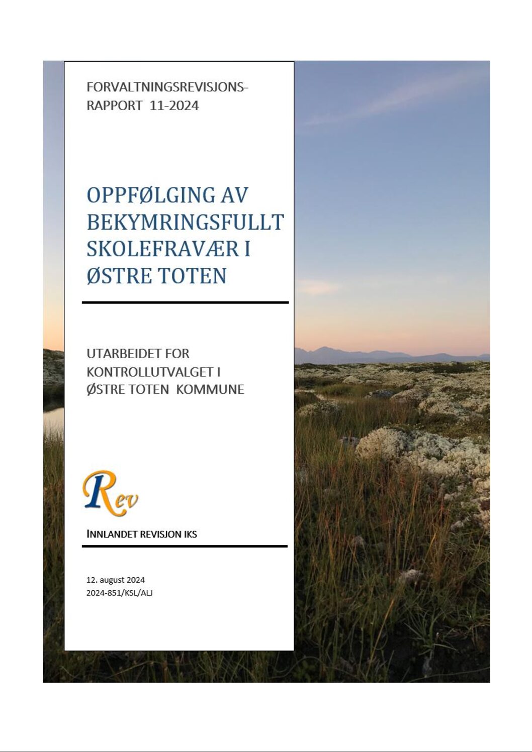 Bekymringsfullt skolefravær i Østre Toten kommune