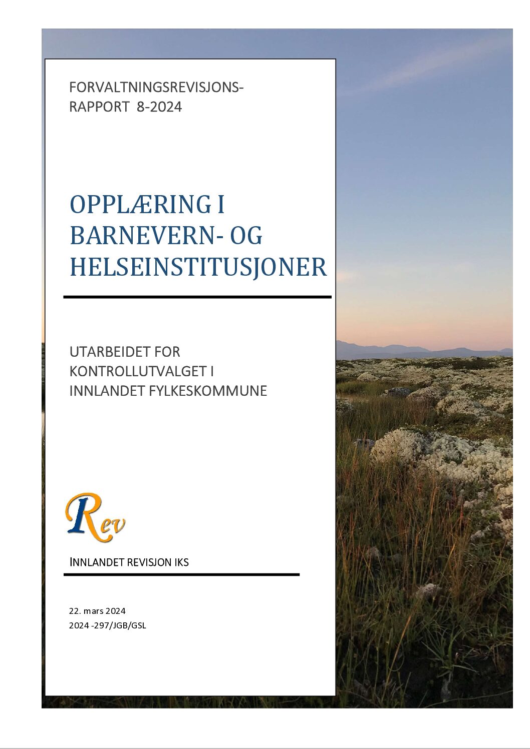 Opplæring i barneverns- og helseinstitusjoner