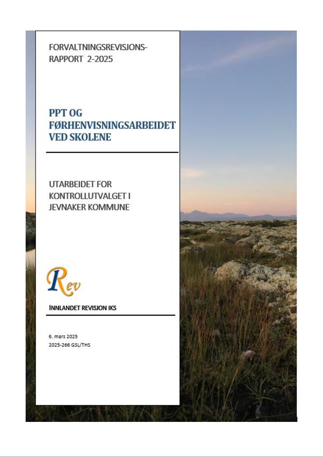 PPT og førhenvisningsarbeidet ved skolene